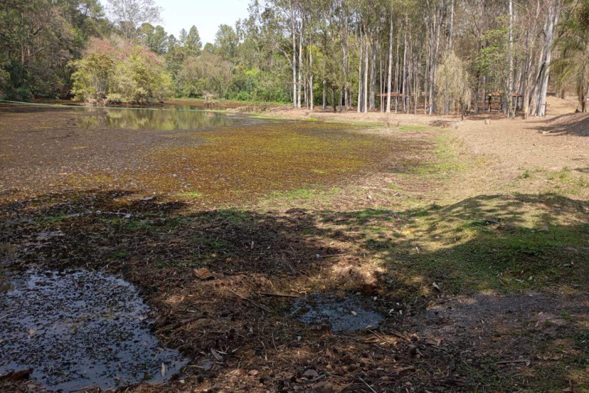 Lago Marcelo, no Horto de Tupi: não houve melhora nas condições climáticas e há risco de incêndios, por isso, unidade ficará fechada