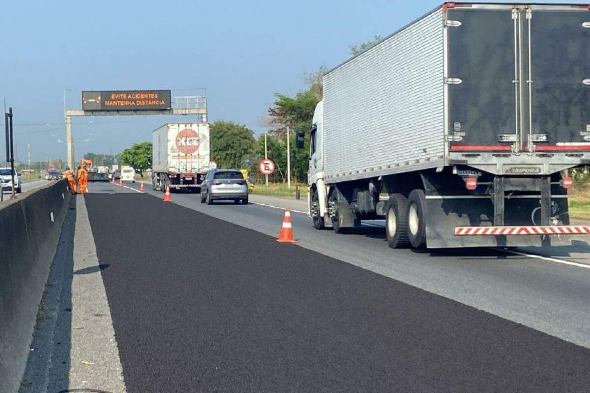 Obras de microfresagem tiveram início nesta semana para melhorias, na Via Dutra