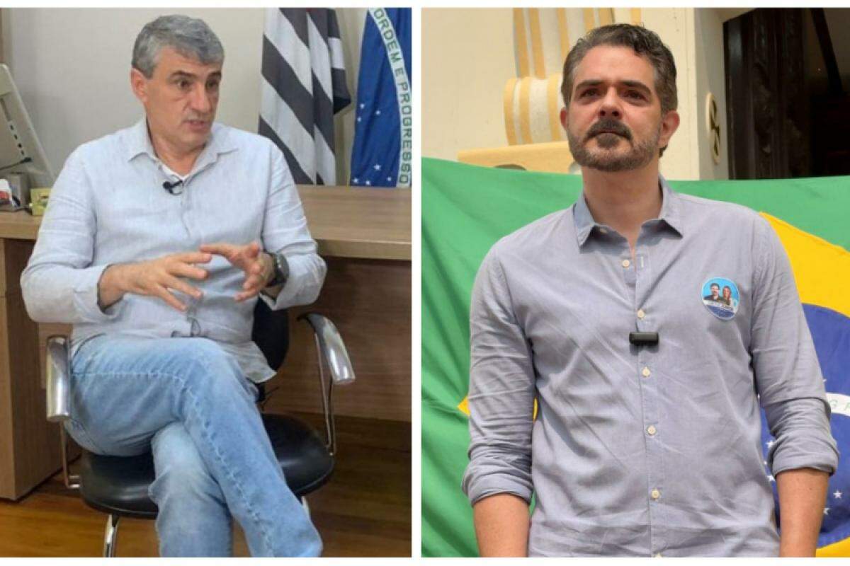 José Saud, o atual prefeito, e Ortiz Junior, o ex-prefeito