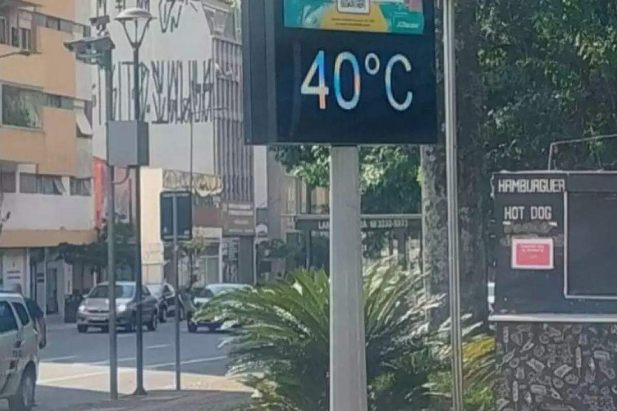 A temperatura vai rapidamente subir e chegar a 39º entre quarta e quinta da semana que vem.