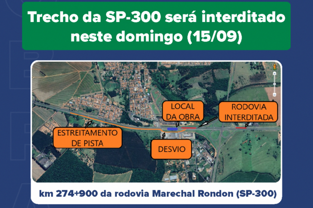 O local contará com sinalização especial, e as equipes da Rodovias do Tietê estarão presentes para auxiliar os motoristas