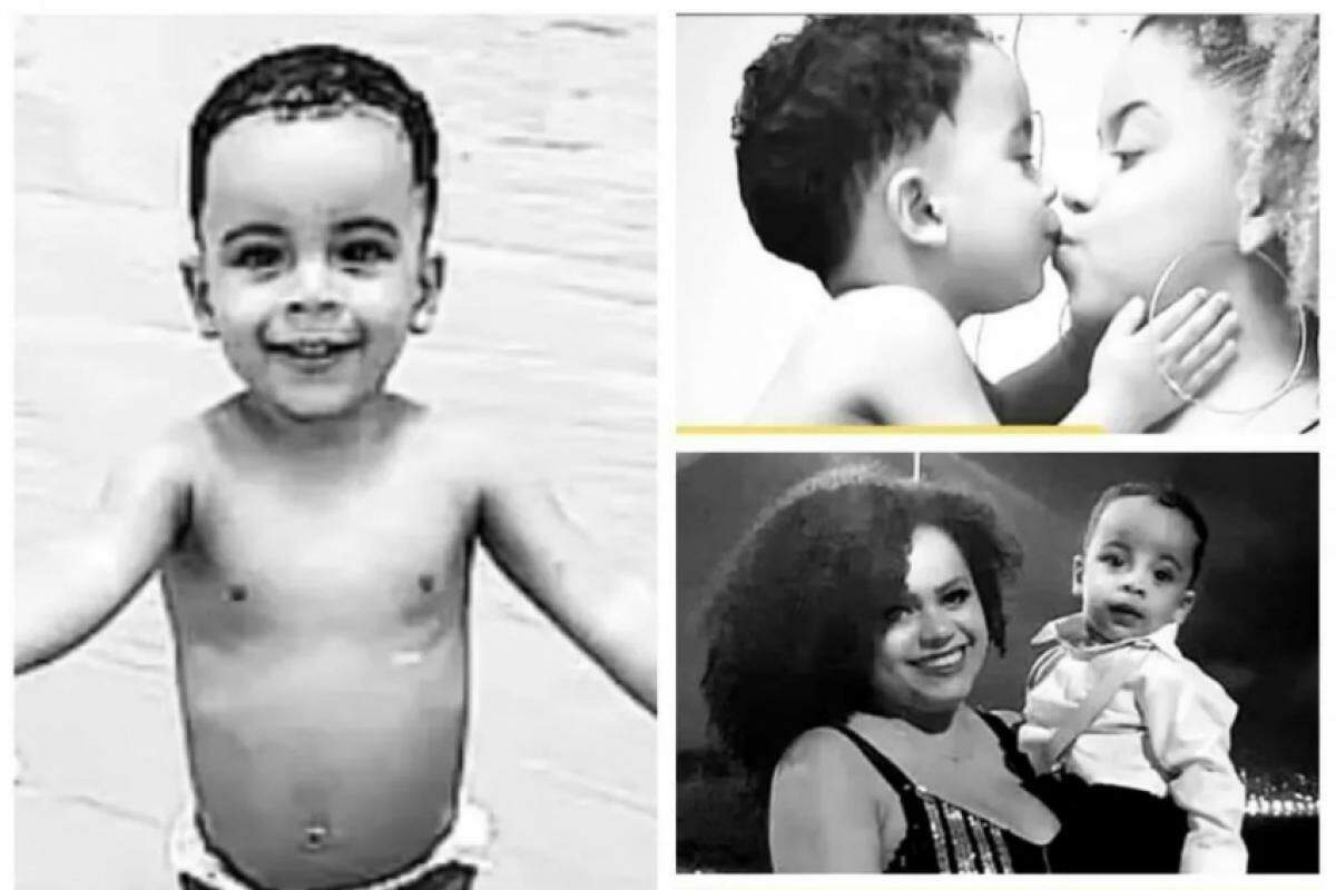 Pequeno Miguel com a mãe