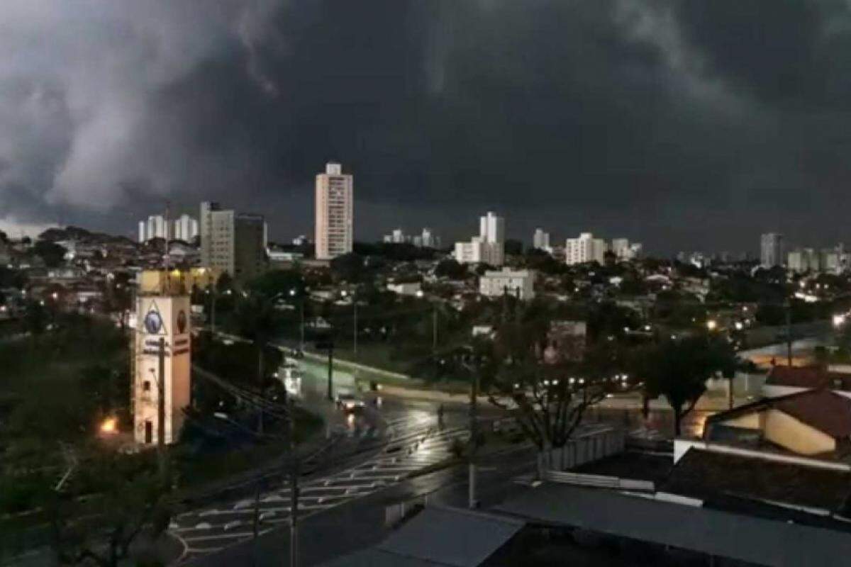 Chuva forte pode atingir toda a região