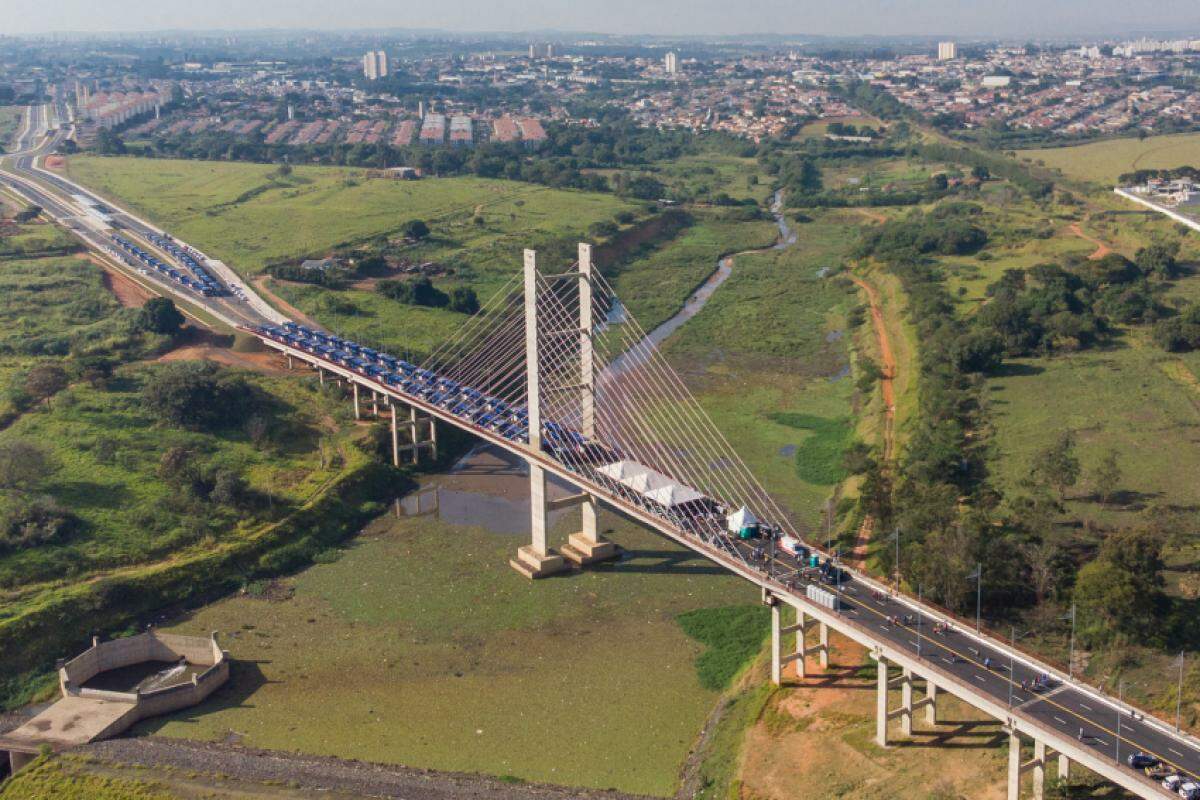 As linhas de ônibus que operam na Ponte Estaiada também terão seus itinerários alterados