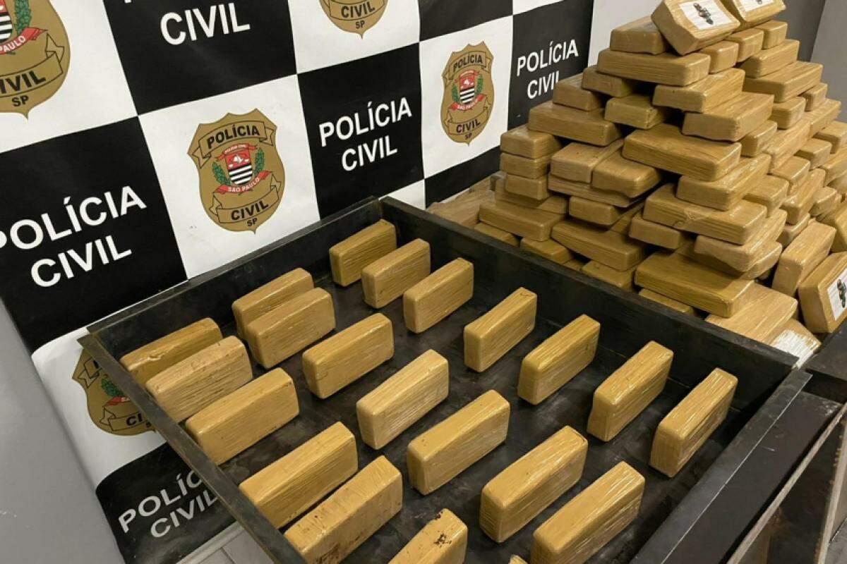 A droga estava em um caminhão, em uma empresa de logística a cidade