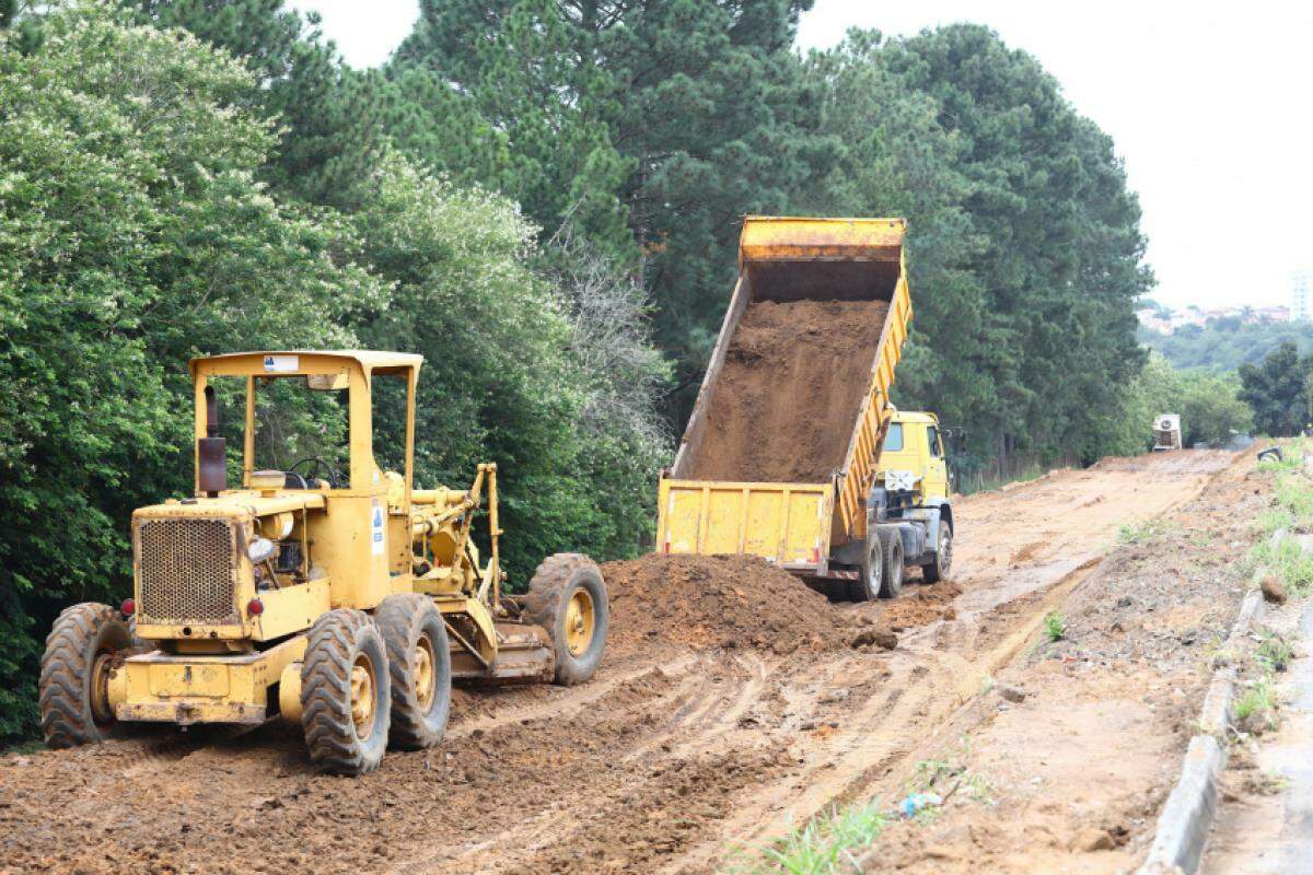 Obra da Via Oeste, em São José dos Campos