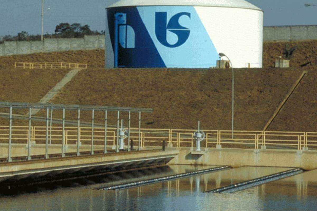 Estação de tratamento da Sabesp em Franca