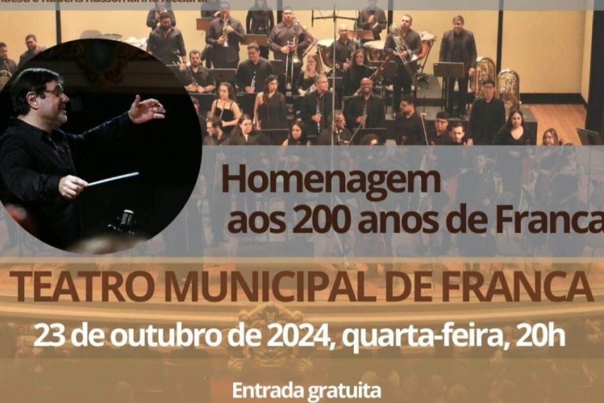 Orquestra USP Filarmônica e coral da Unesp se apresentam hoje no Teatro Municipal de Franca, com regência dos maestros Rubens Ricciardi e Rafael Andrade