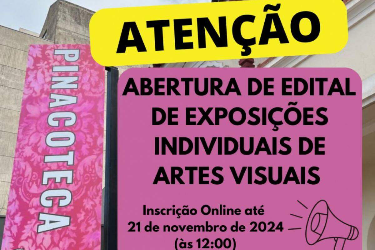 As inscrições devem ser feitas até as 12h do dia 21 de novembro, somente pelo formulário online; veja abaixo