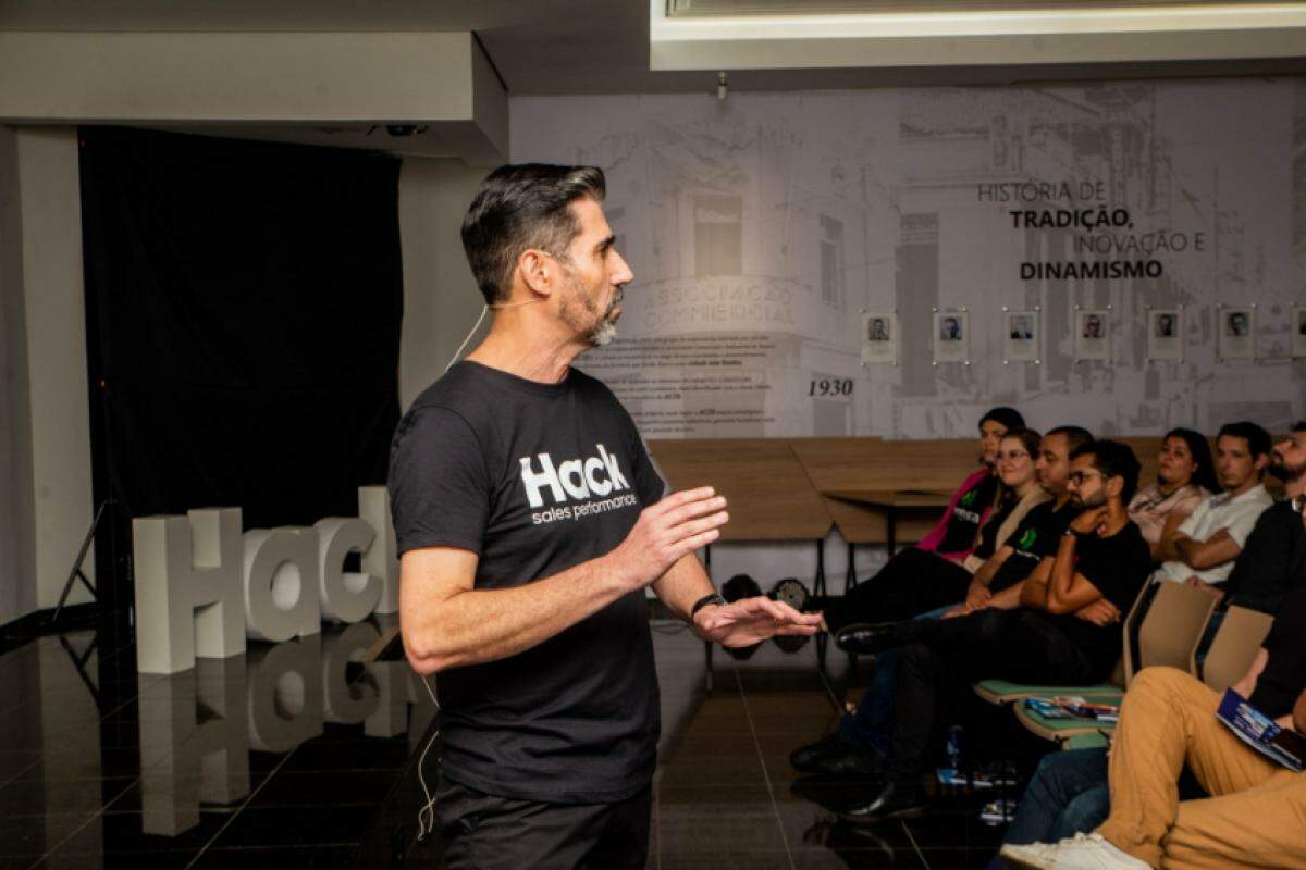 Organizador e CEO da empresa “Hack Sales Performance”, Paulo Milreu em palestra anterior