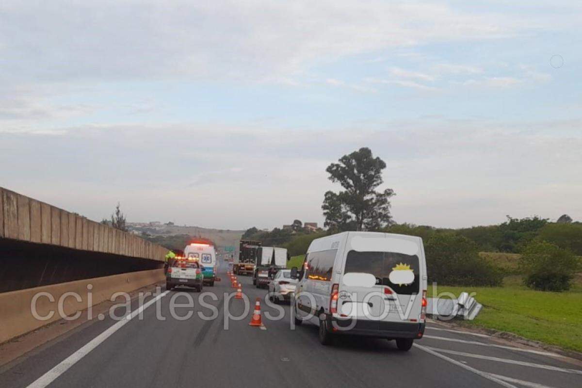 Ocorrência foi próxima ao Trevo do Distrito de Sousas.