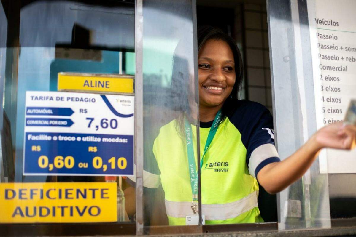 Operadora de pedágio em rodovia administrada pela Arteris