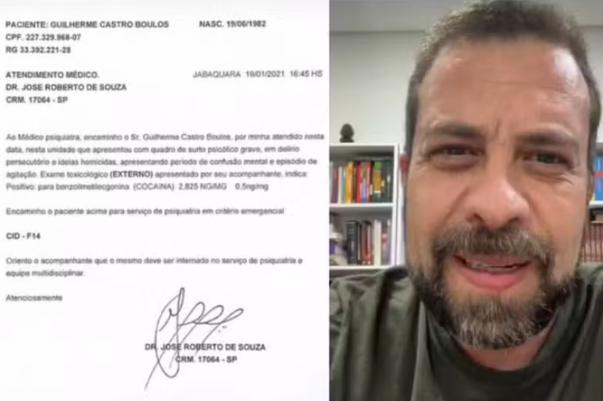 O candidato Guilherme Boulos (PSOL) está sendo atacado pelo candidato Pablo Marçal (PRTB) com documento falso