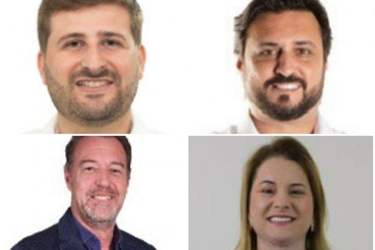 Márcio Marcelo (PSD), de Patrocínio; Walter Cássio (PSD), de São José da Bela Vista; Gerson Alves (PSD), de Itirapuã; e Elaine Pinheiro (MDB), de Jeriquara 