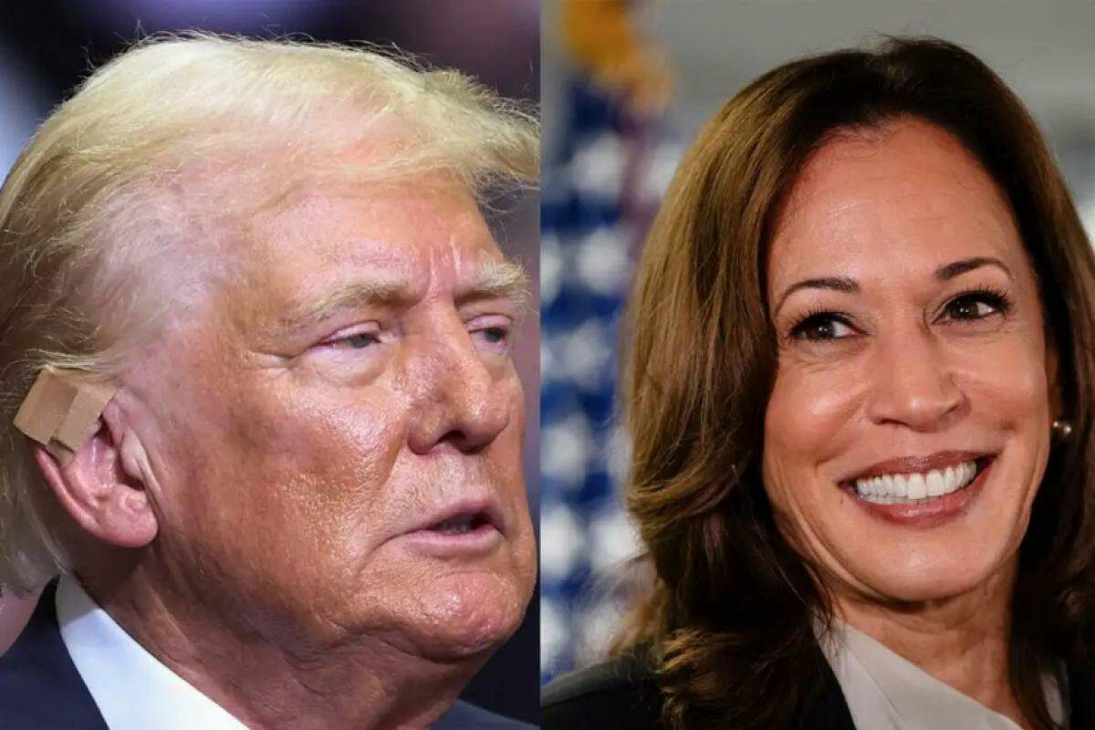 Donald Trump e  Kamala Harris