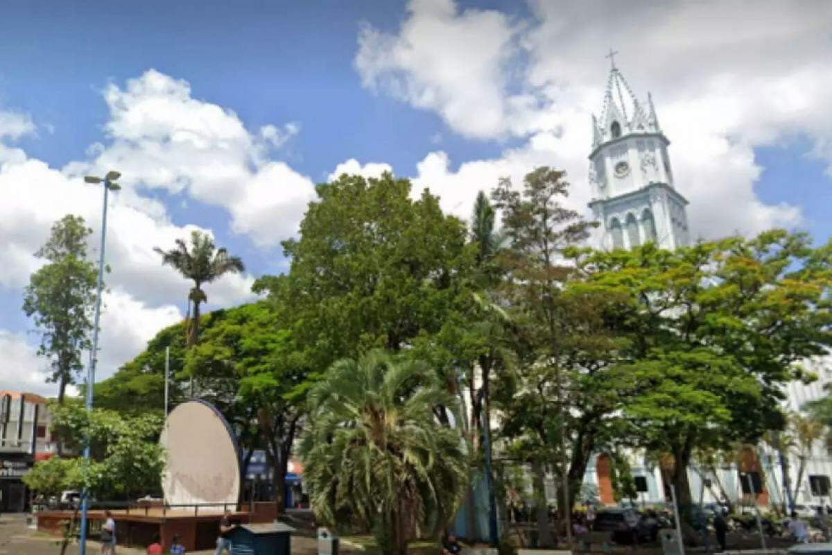 Praça Nossa Senhora da Conceição, no Centro de Franca 