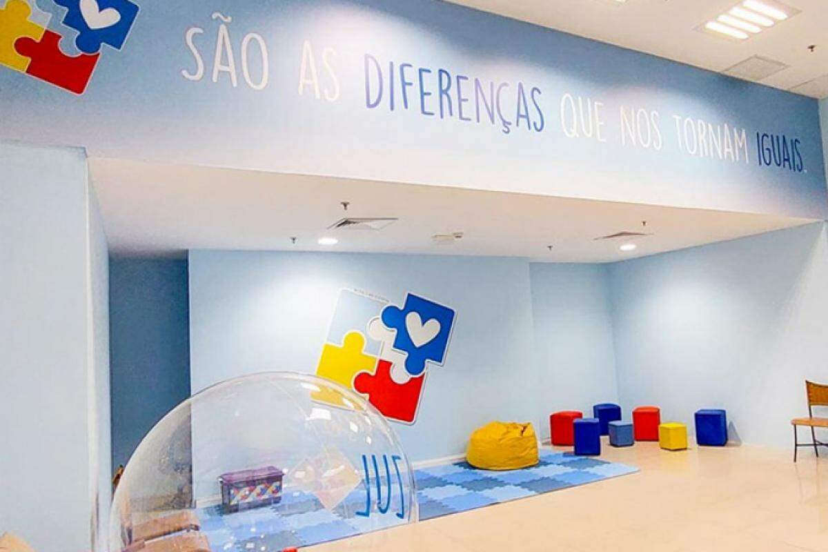 Exemplo de sala sensorial existente em Taubaté, no Via Vale Garden Shopping