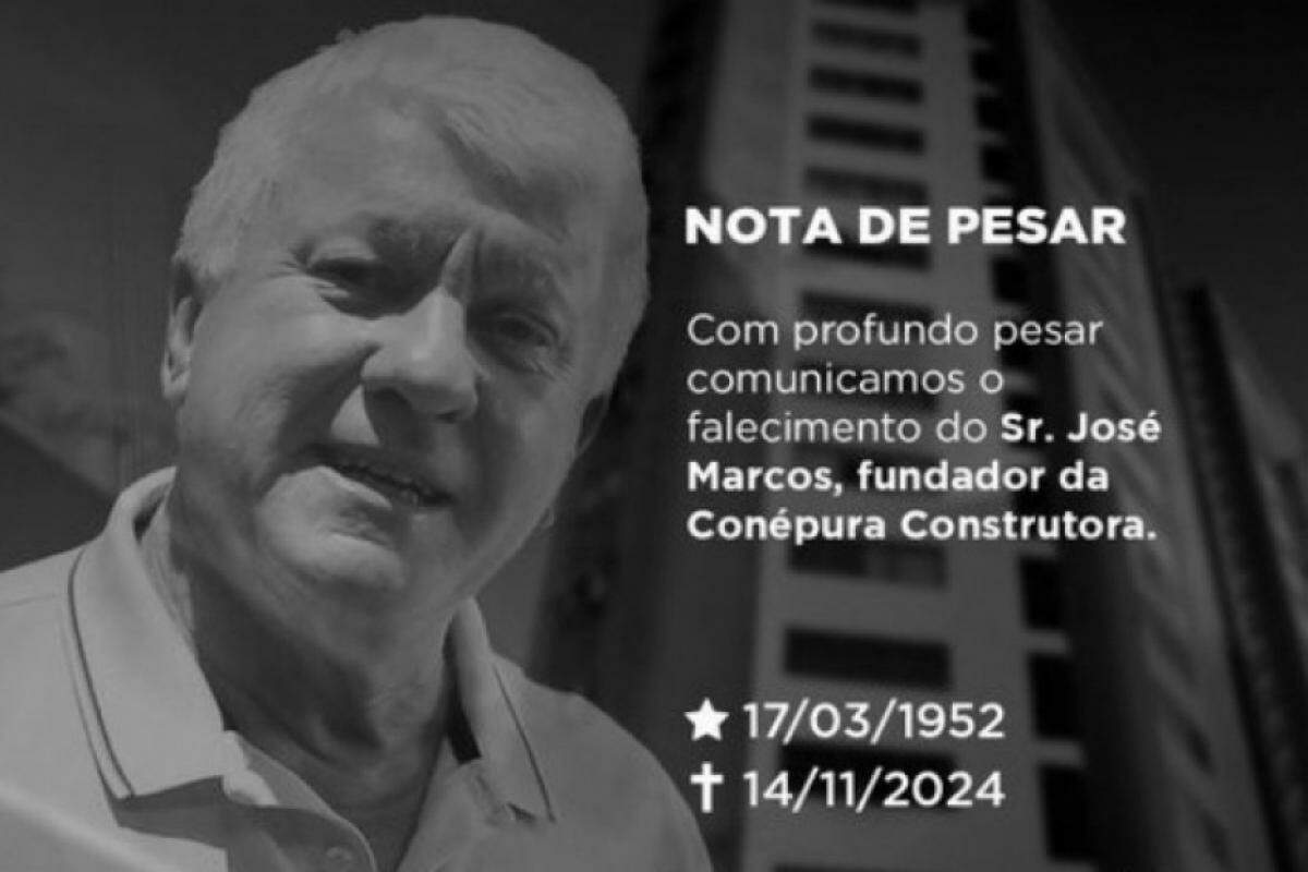 Postagem na internet sobre a morte do empresário