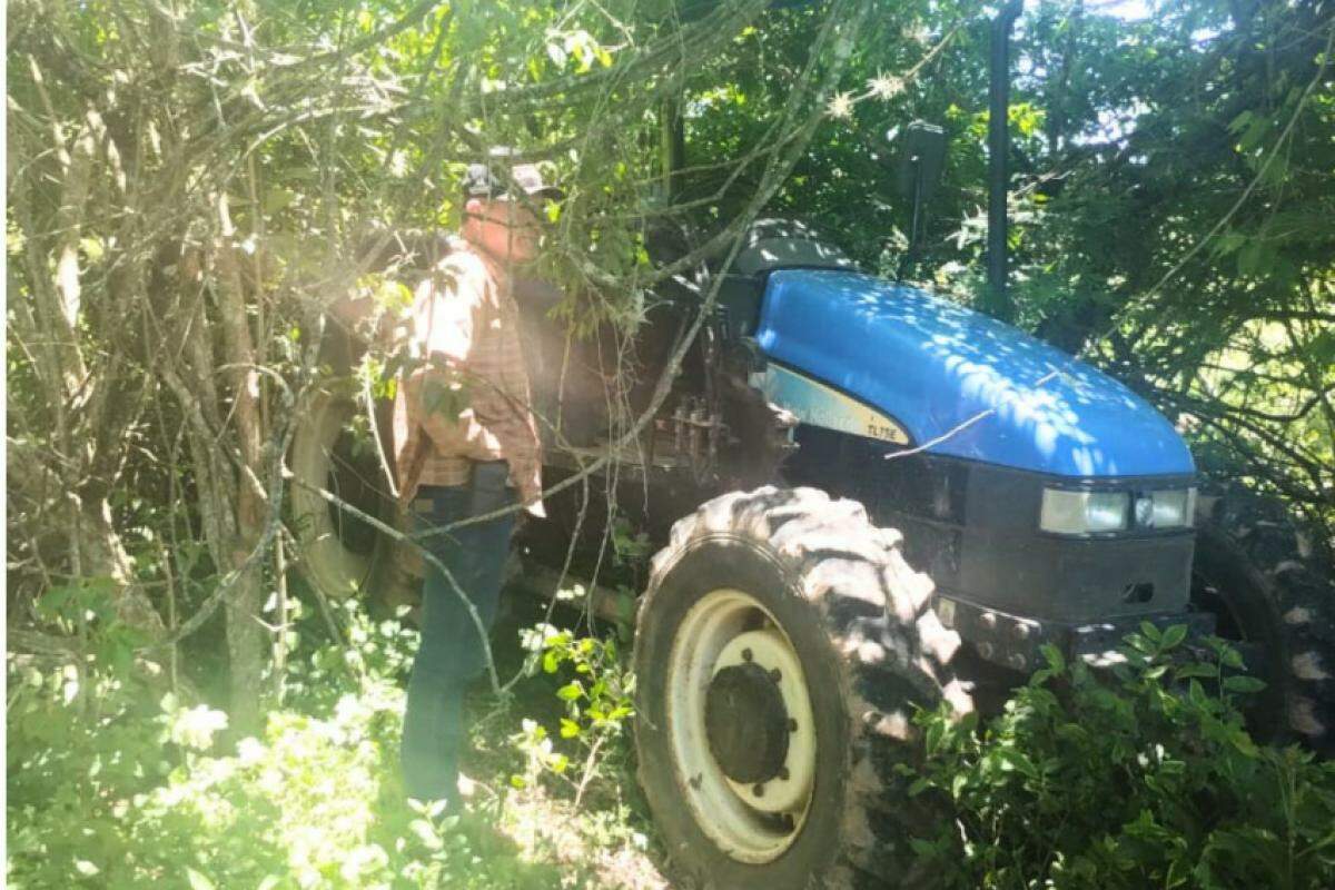 A máquina agrícola foi furtada no bairro dos Almeida, na zona rural de Piracicaba 