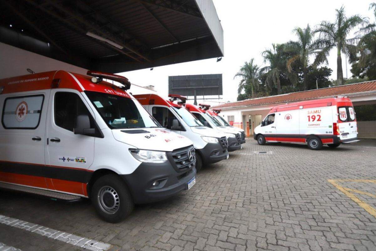 Atualmente, a frota do Samu Campinas possui três ambulâncias de suporte avançado e oito de suporte básico