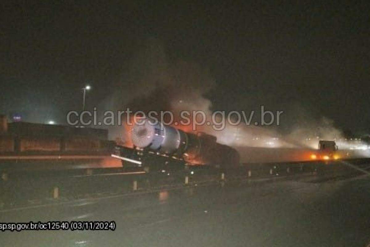 Incidente ocorreu na altura do km 112,2, sentido norte da rodovia