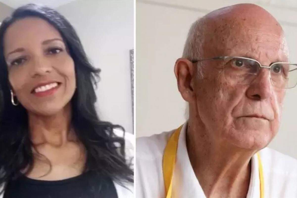 Angela Menezes e padre Júlio Lancellotti