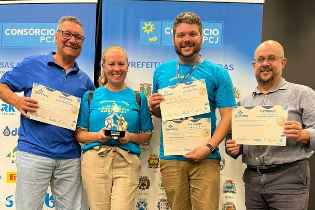 Dirigentes da DAE estiveram em Piracicaba para a premiação, que, em Jundiaí, teve apoio da autarquia