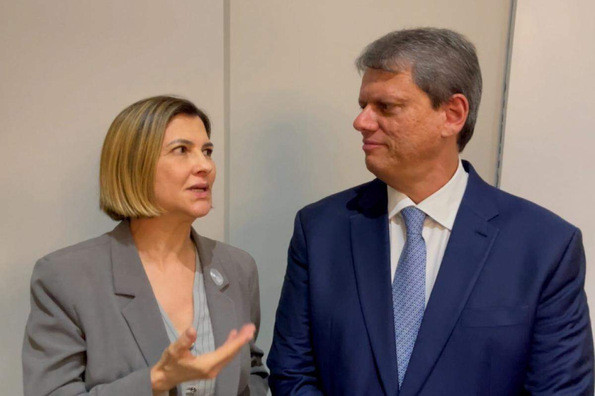 Deputada Graciela e Tarcísio no Palácio dos Bandeirantes