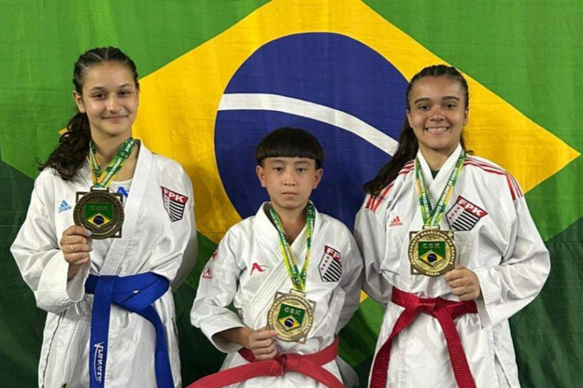 Maria Eduarda, Alexandre e Laura foram os destaques da equipe