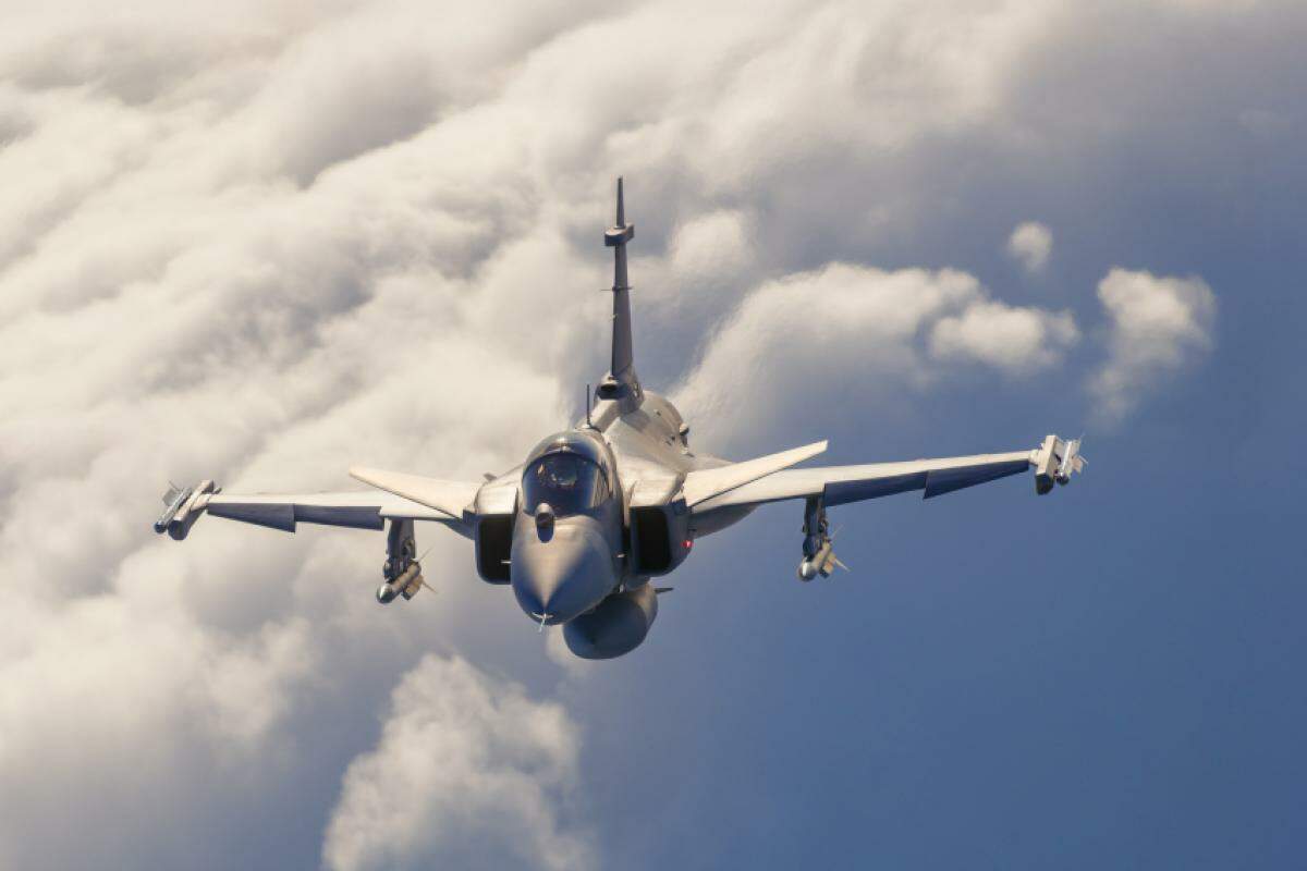 Gripen em ação na Cruzex 2024