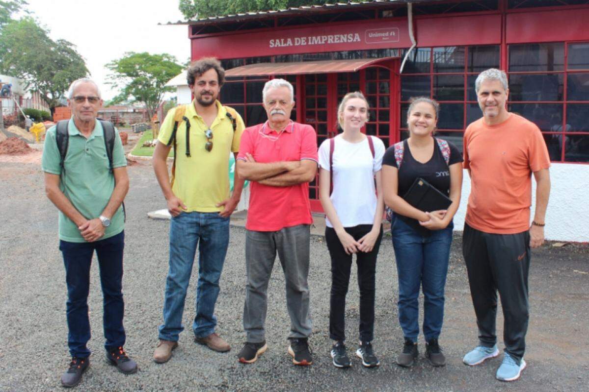 Alexandre Dumas, Vitor Catto, Ricardo Constantino (engenheiro do Noroeste), Bárbara Castiglioni, Lara Duarte e Carlinhos Agra, coord. de comunicação do Norusca 