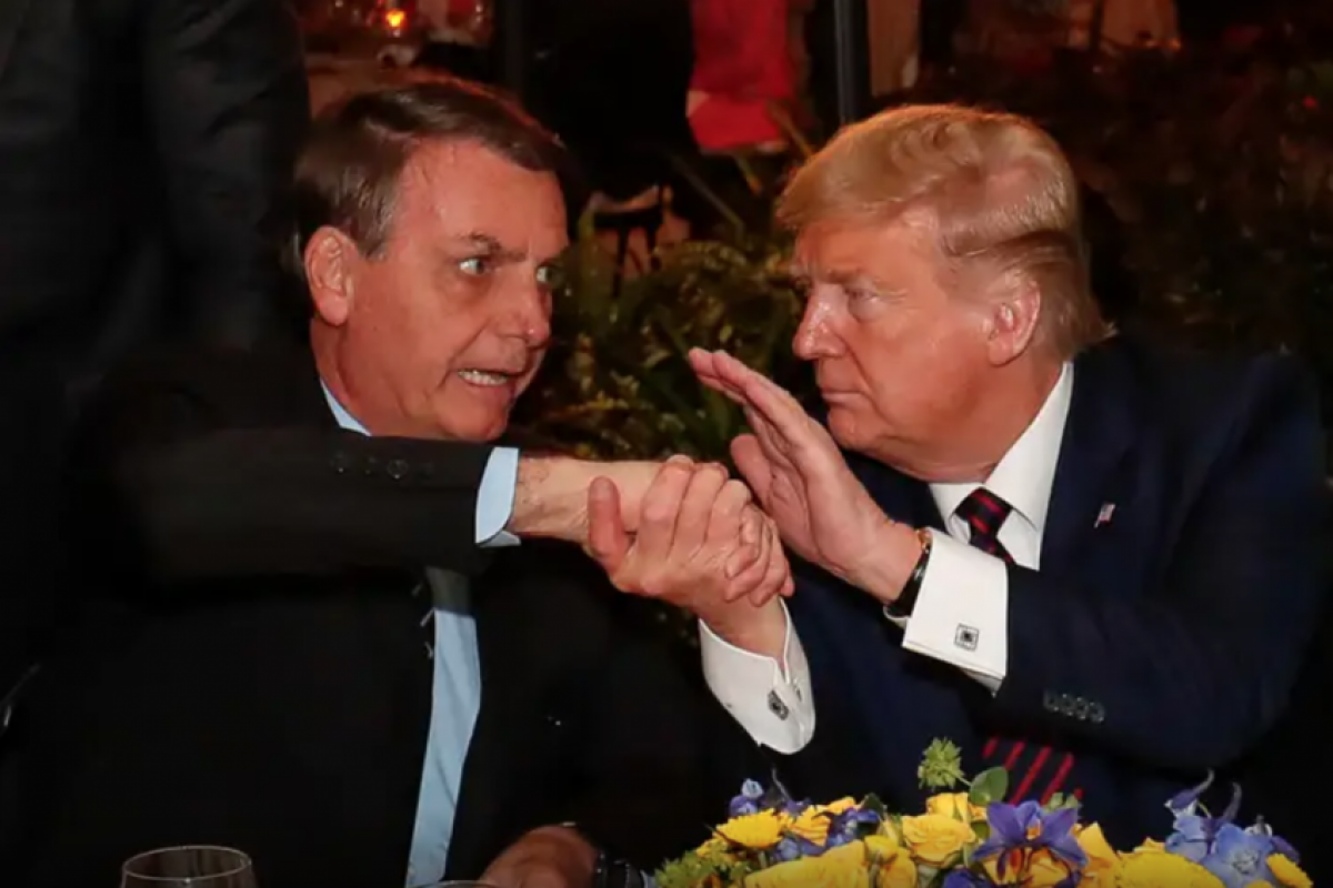 O ex-presidente Jair Bolsonaro (PL) é um entusiasta de Trump.