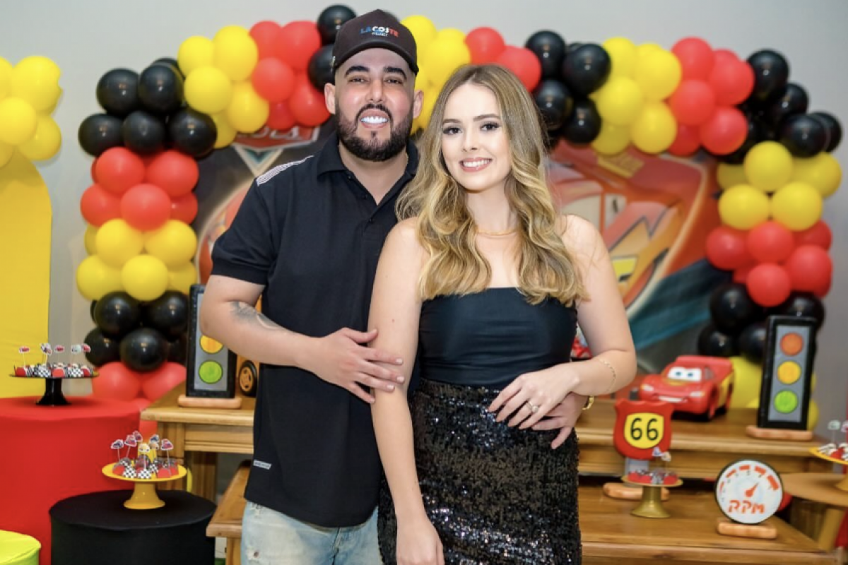 O casal Bruna e Diego