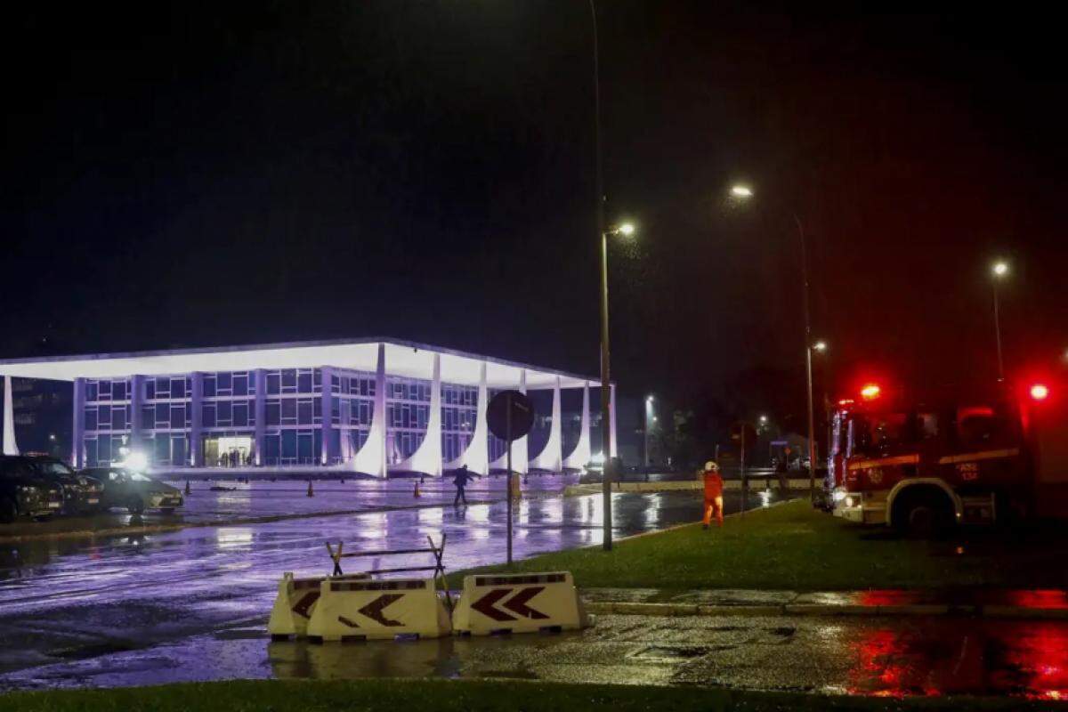 Local do atentado em Brasília