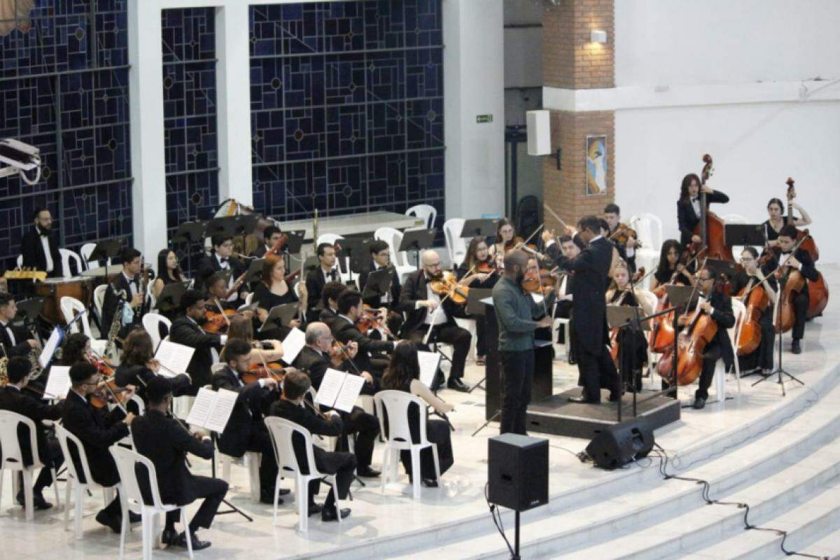 Apresentação do Natal Sinfônico em edição anterior, na Paróquia Universitária do Sagrado Coração