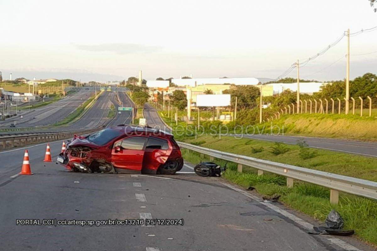 Acidente no Natal deixa uma vítima fatal e outra grave em Campinas; veículo envolvido estava em situação de furto.