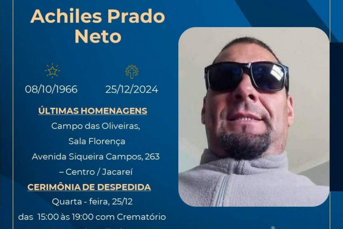 Achiles Prado Neto morreu aos 58 anos