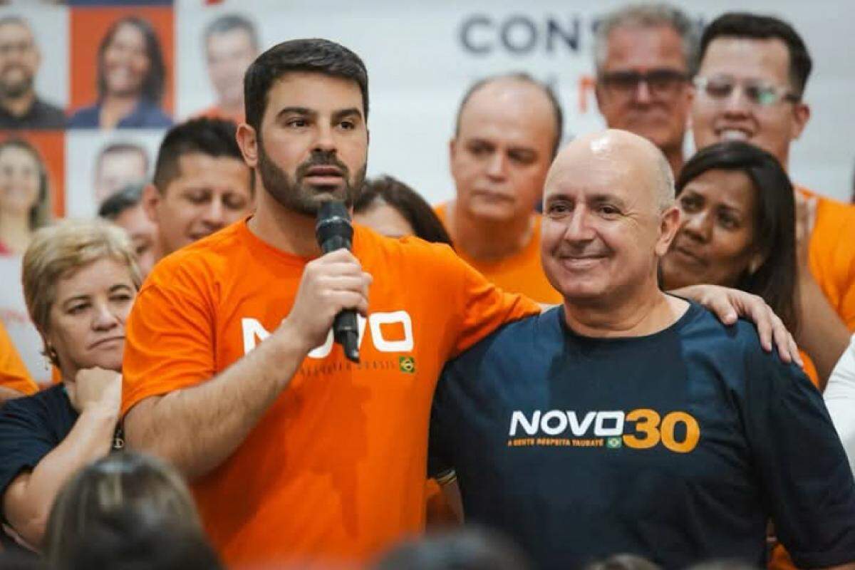 Sérgio Victor e Oliveira Neto, futuros prefeito e vice-prefeito de Taubaté