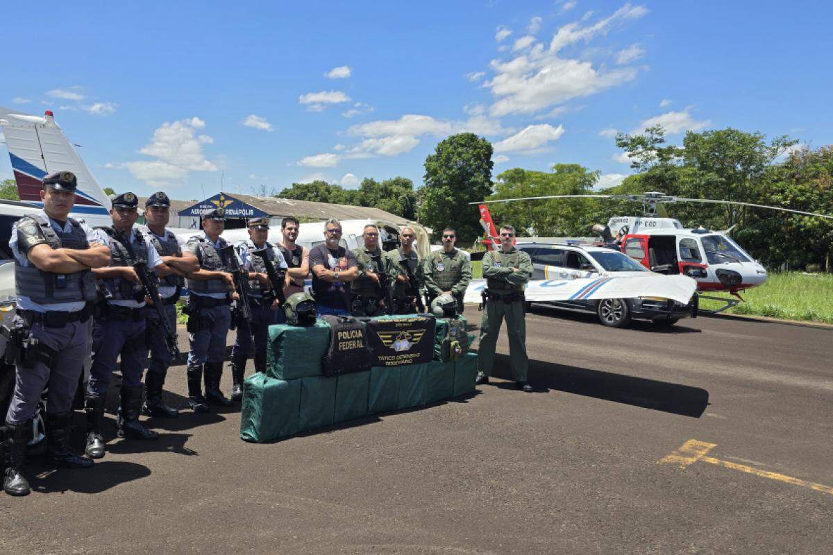 Operação policial aconteceu nesta segunda-feira, 16, no Aeroclube de Penápolis 