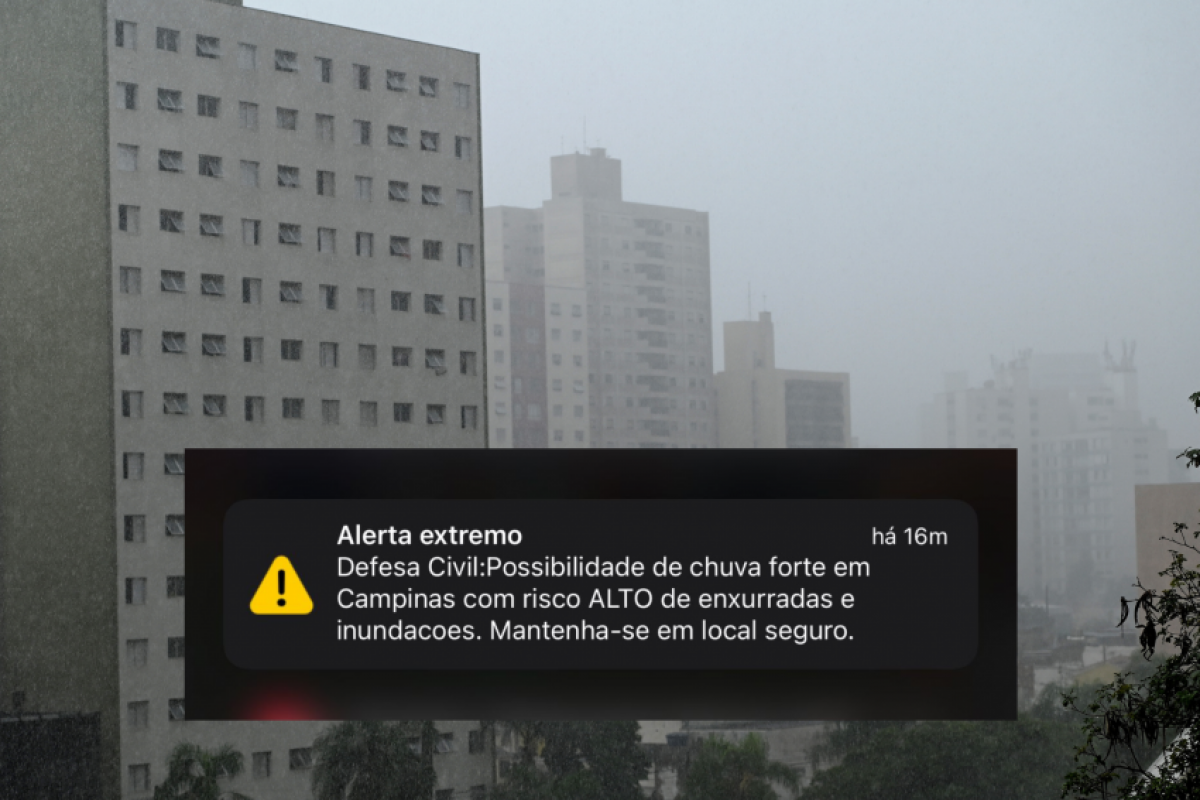 Sistema inédito foi acionado antes da chegada de frente fria com risco de enxurradas e inundações.