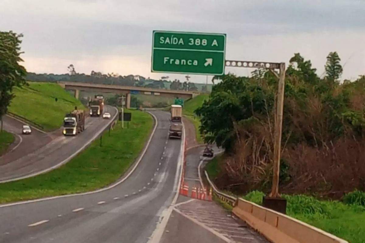 Rodovia Fábio Talarico, que liga Franca a São Joaquim da Barra