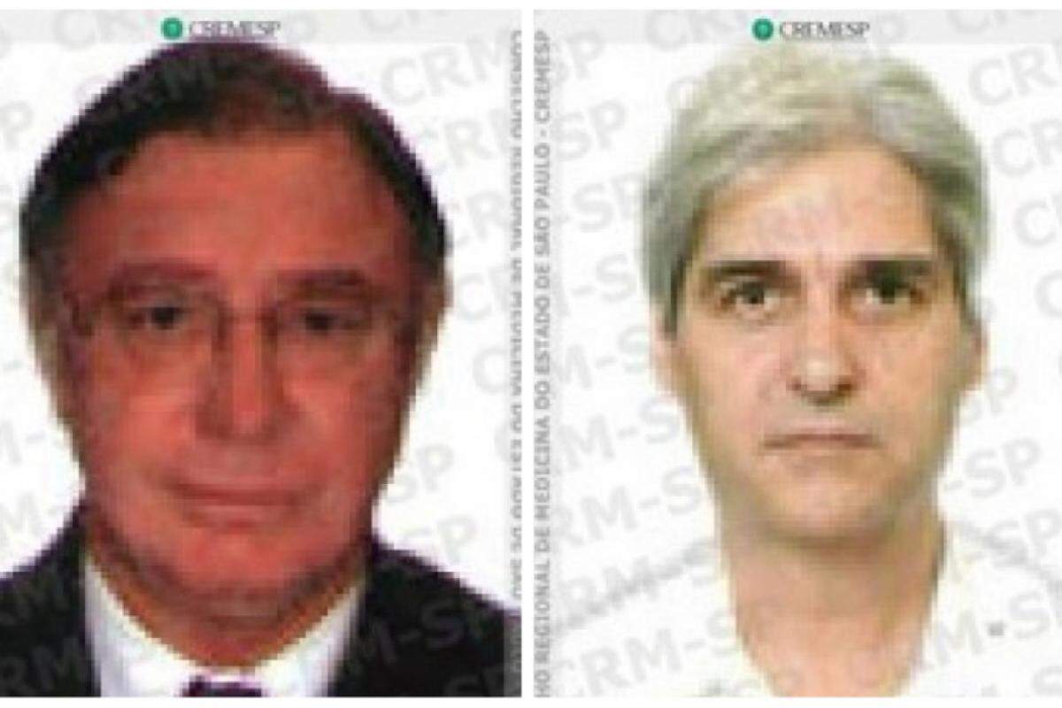 Os médicos Mariano Fiore Junior e Rui Noronha Sacramento, condenados no 'Caso Kalume'