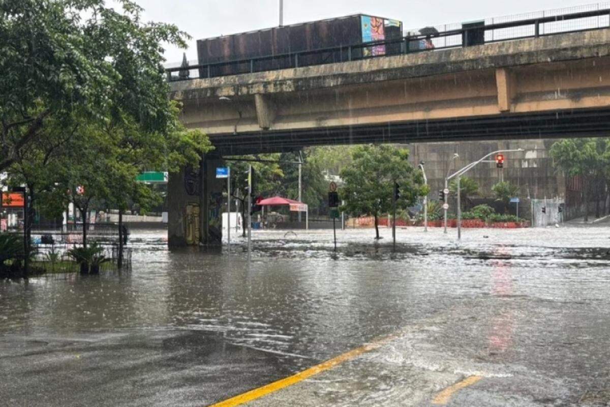 Ponto de alagamento em SP