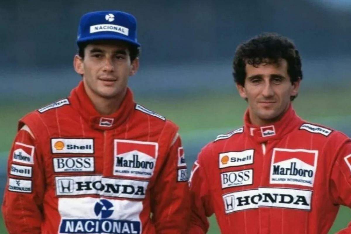 Ayrton Senna e Alain Prost 