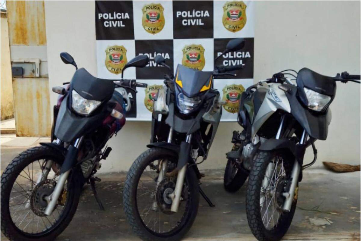 Motos apreendidas com chassis adulterados