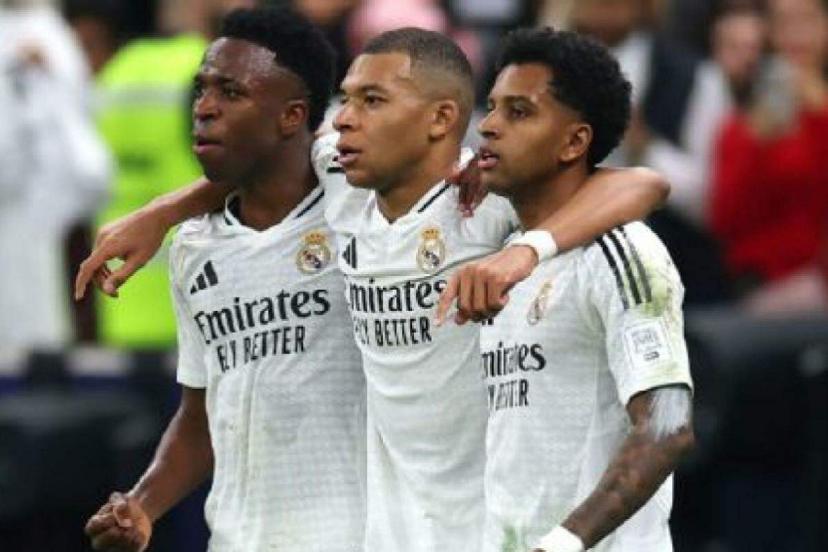 Vinicius, Mbappé e Rodrigo