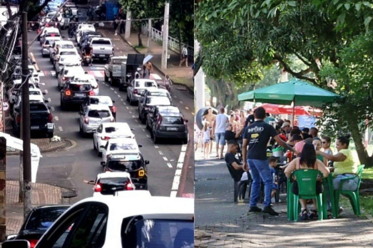 Turistas e moradores de Piracicaba movimentaram a Rua do Porto neste fim de semana.