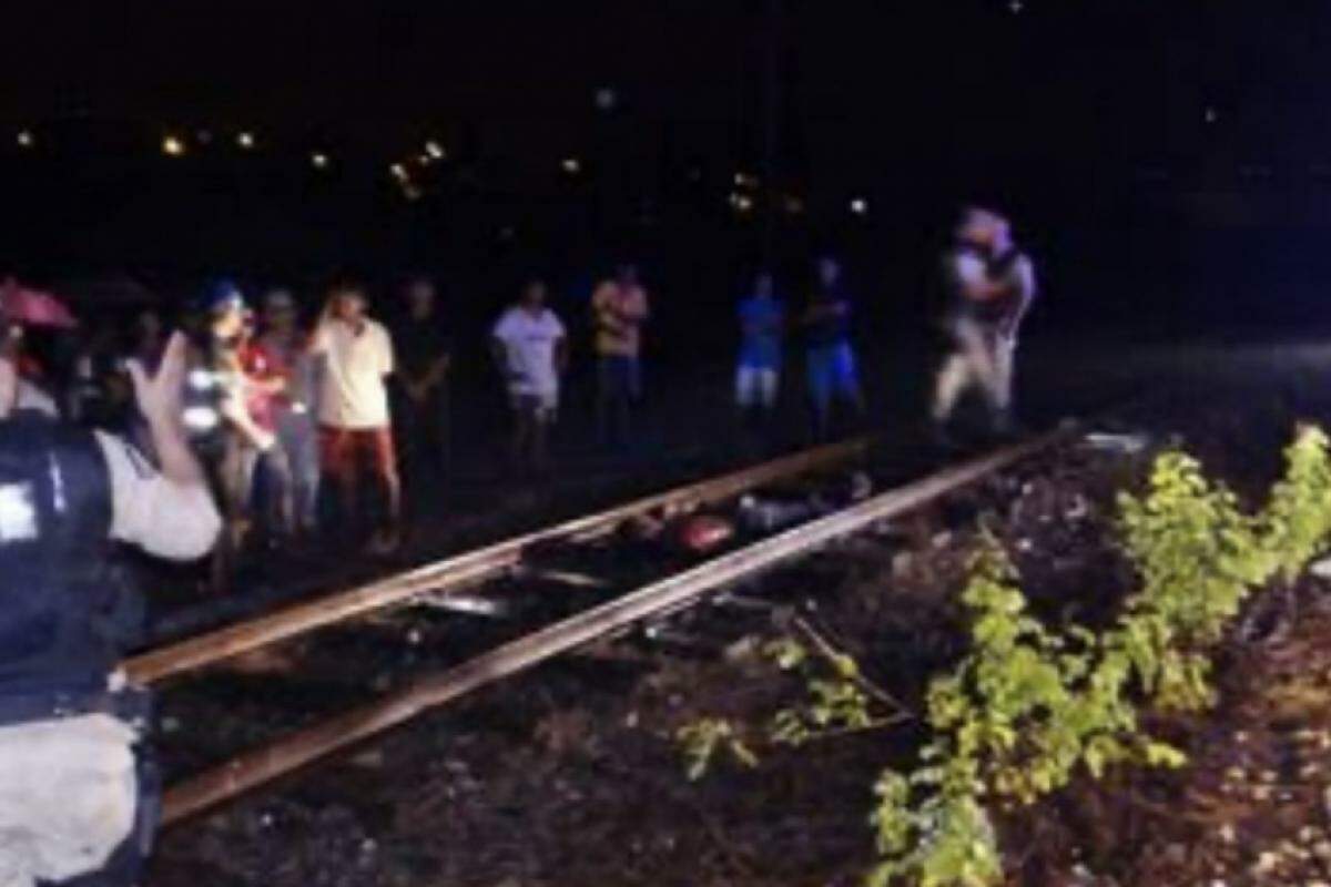 Homem morreu atropelado por trem 