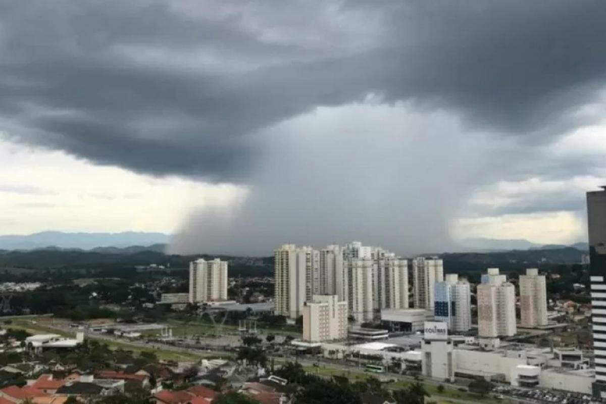 Chuva forte deve chegar ao Vale