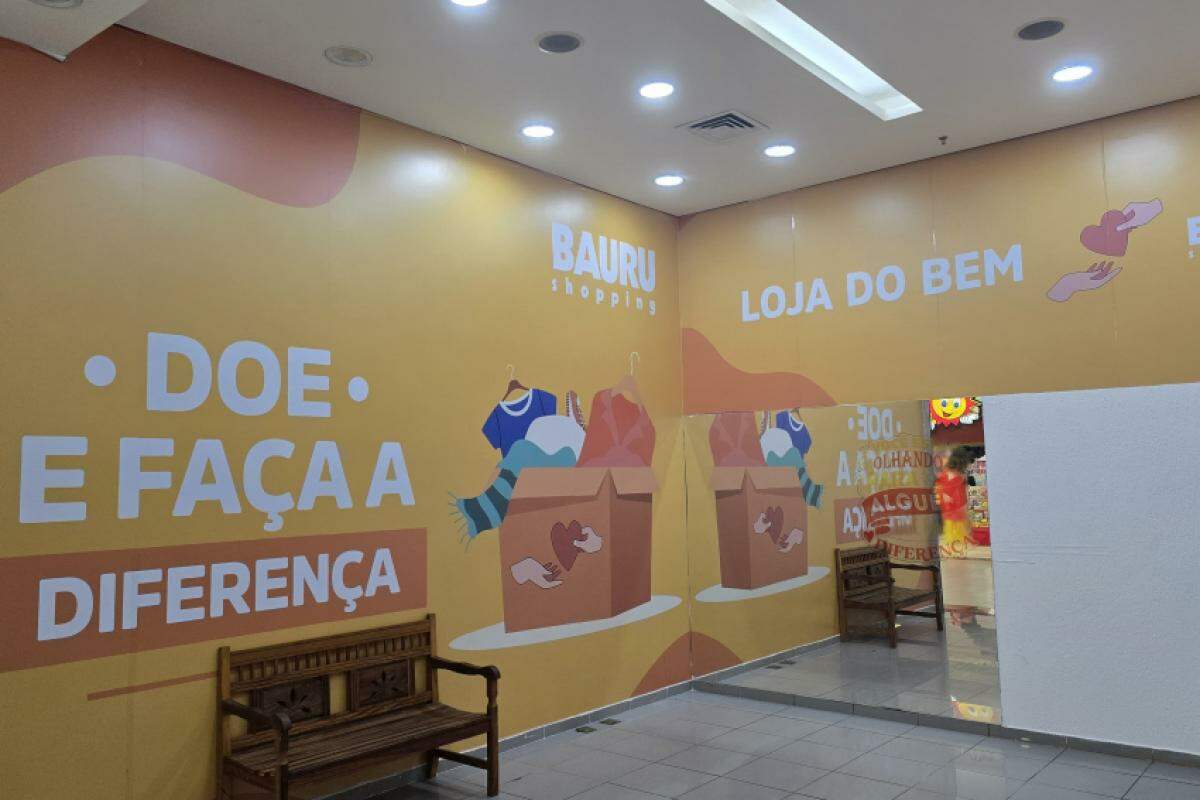 As doações podem ser entregue na doações na Loja do Bem, dentro do Bauru Shopping